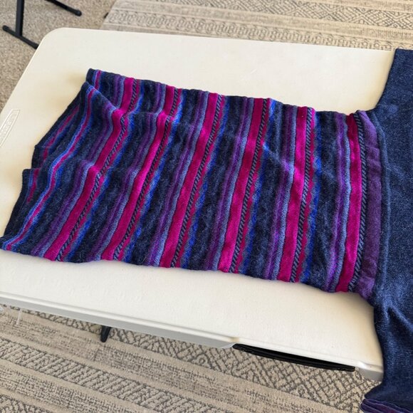 Qinti Peru Baby Alpaca Wool Cowl Neck Knit Poncho Sweater Womens OS - Picture 5 of 11